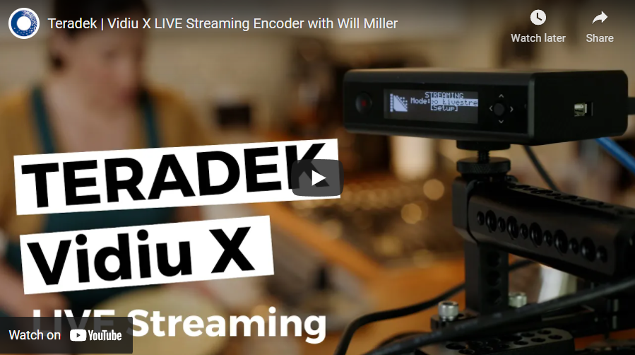 Teradek Vidiu X LIVE Streaming Encoder With Will Miller BROADFIELD NEWS