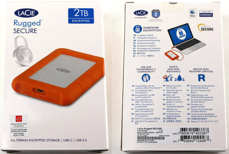 LaCie Rugged Secure 2TB Encrypted and Portable HDD Review 