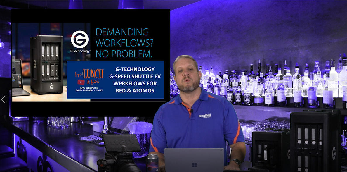 G-Technology and RED Camera Card Readers Broadfield Liquid Lunch & Learn