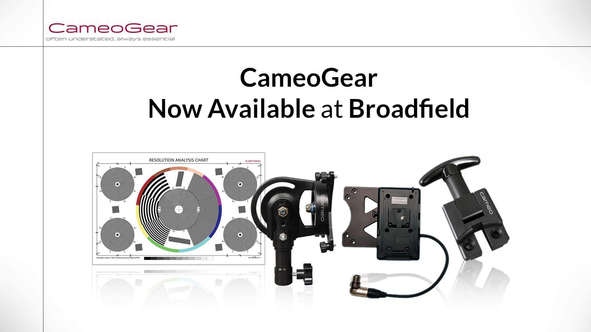 Now Carrying CameoGear, a line of high-quality cinema accessories
