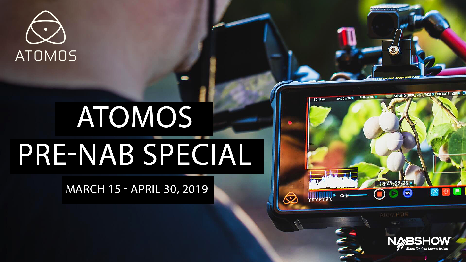 Atomos Pre-NAB Special Starts March 15th