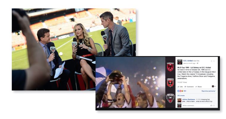D.C. United Engages with Fans by Streaming Exclusive Shows via Facebook Live