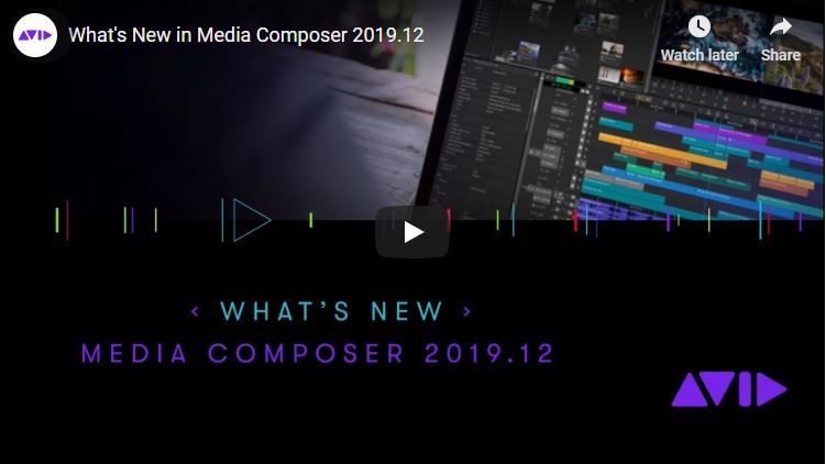 Avid Media Composer 2019.12 — Ending the Year on a High (Resolution) Note!