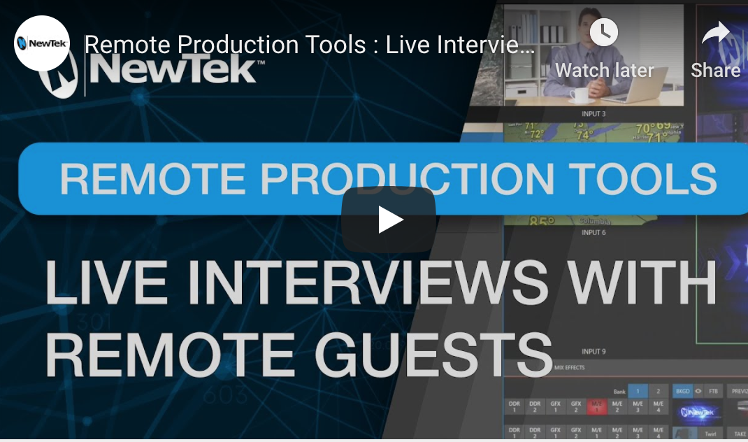 Remote Production Tools : Live Interviews With Remote Guests.
