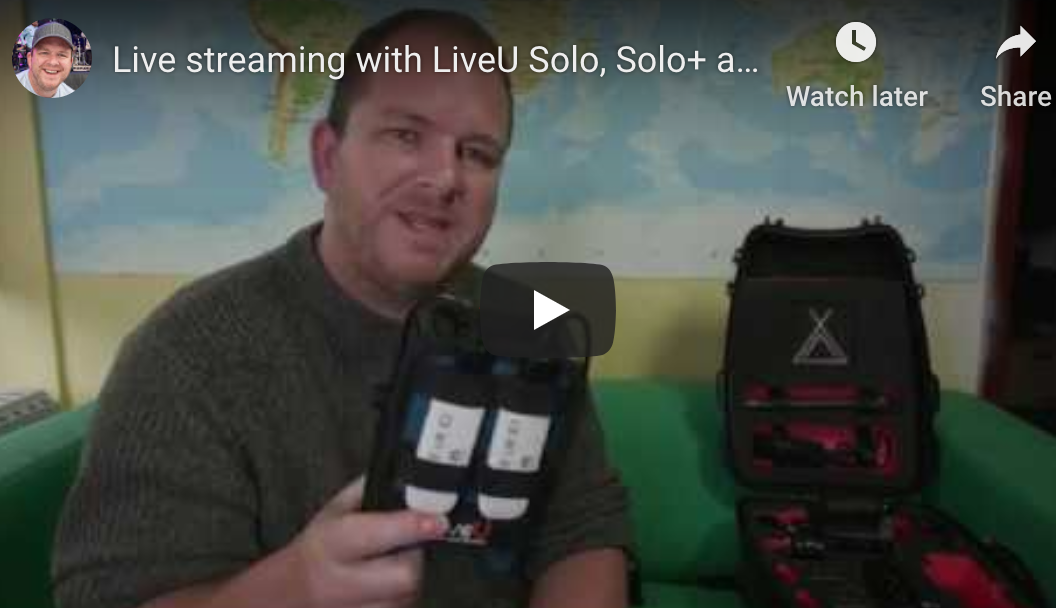 LiveU Solo: Live Streaming- Time to go Live