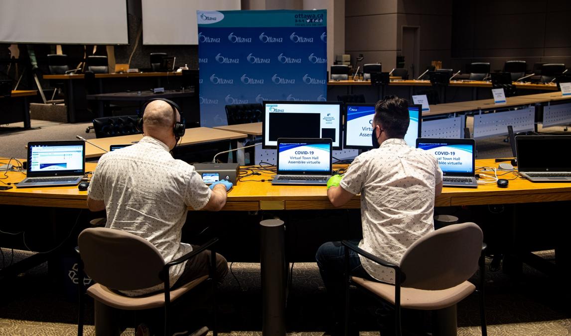 A look Behind the Curtain: Meet the Duo that’s Mastering the Art of the Live Stream to Keep the Public in the Know About COVID-19