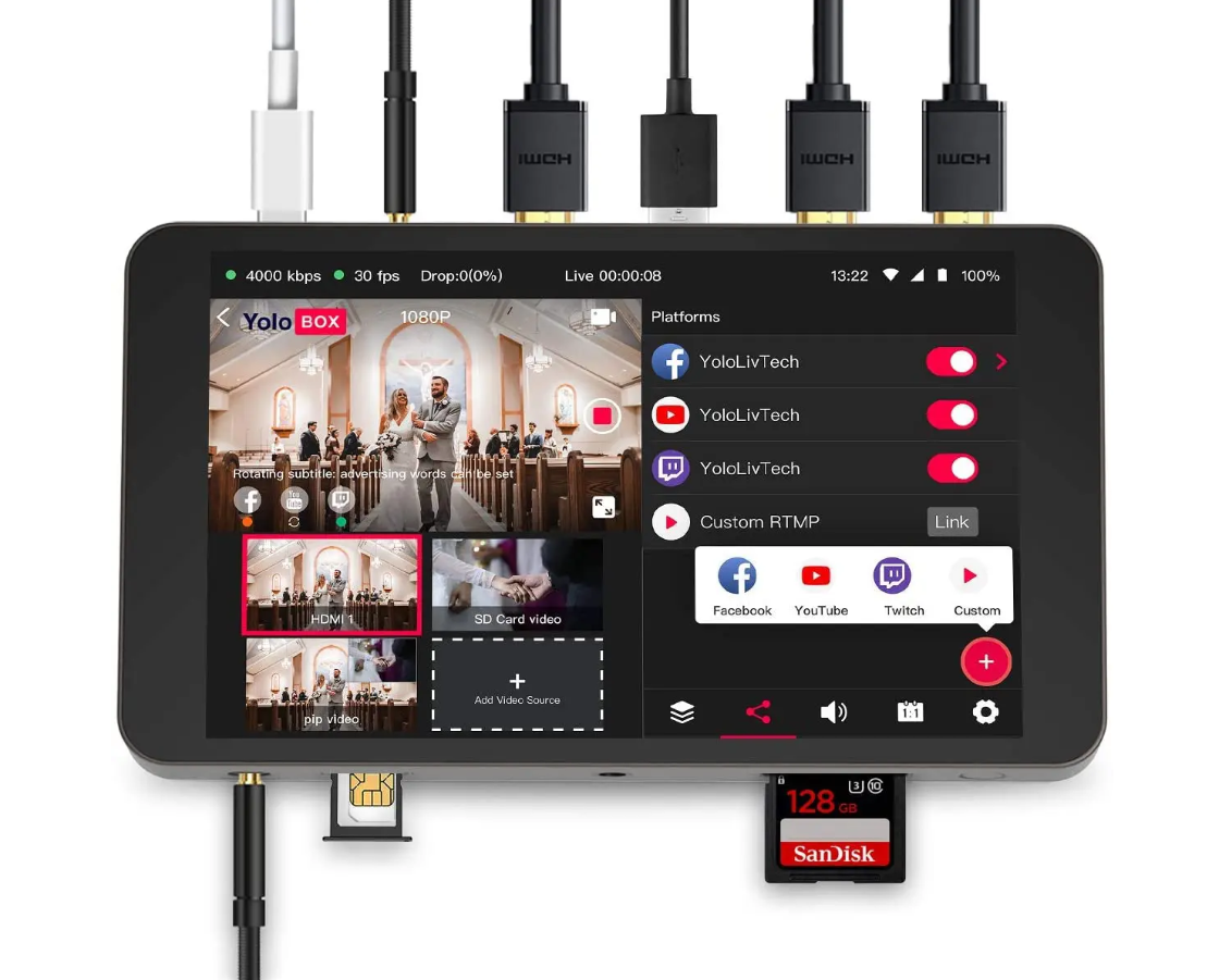 Review: YoloBox Touchscreen Video Switcher-Recorder-Streaming Encoder