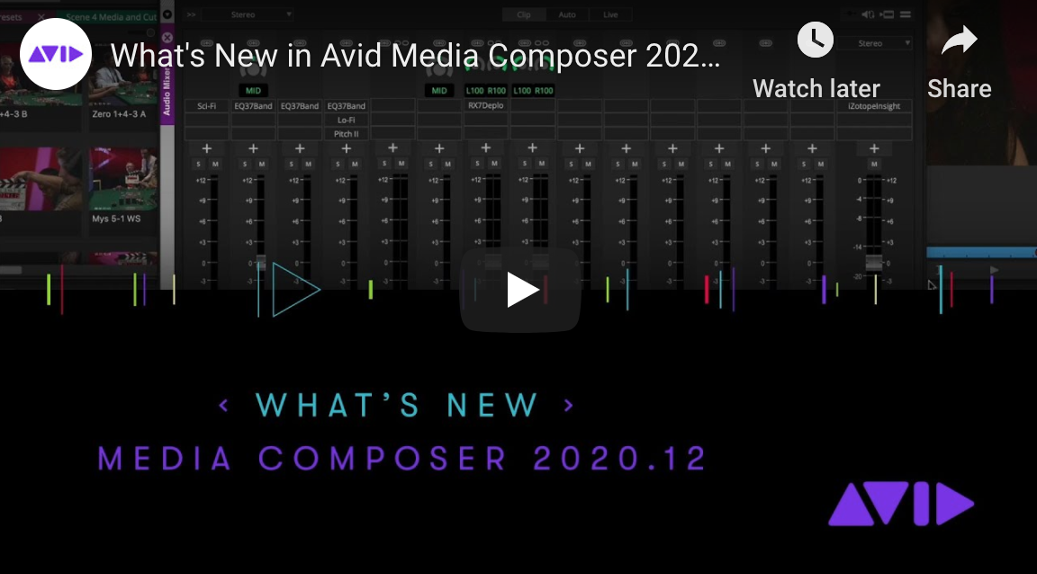 Avid Media Composer 2020.12 is Here!