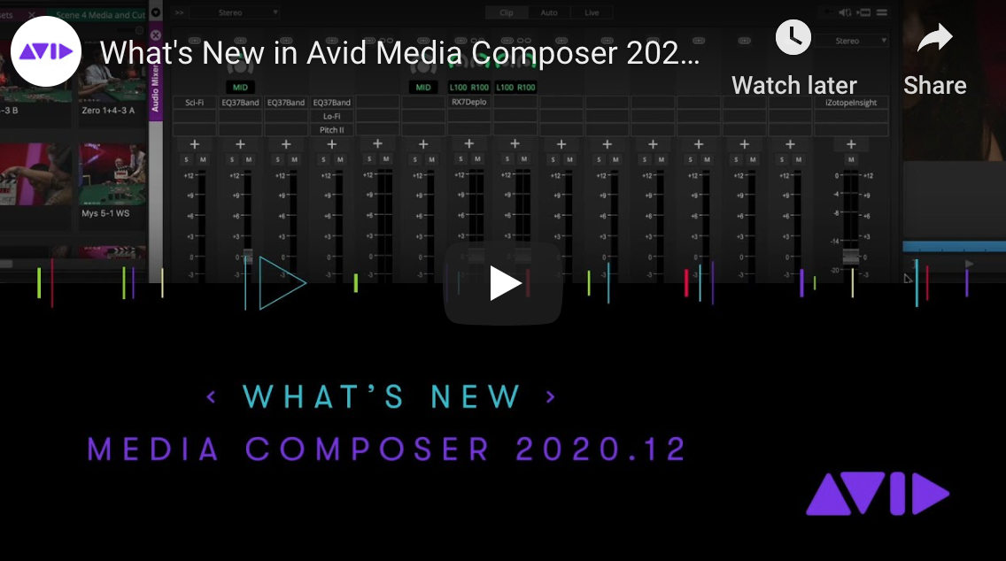 Unwrapping Media Composer 2020.12
