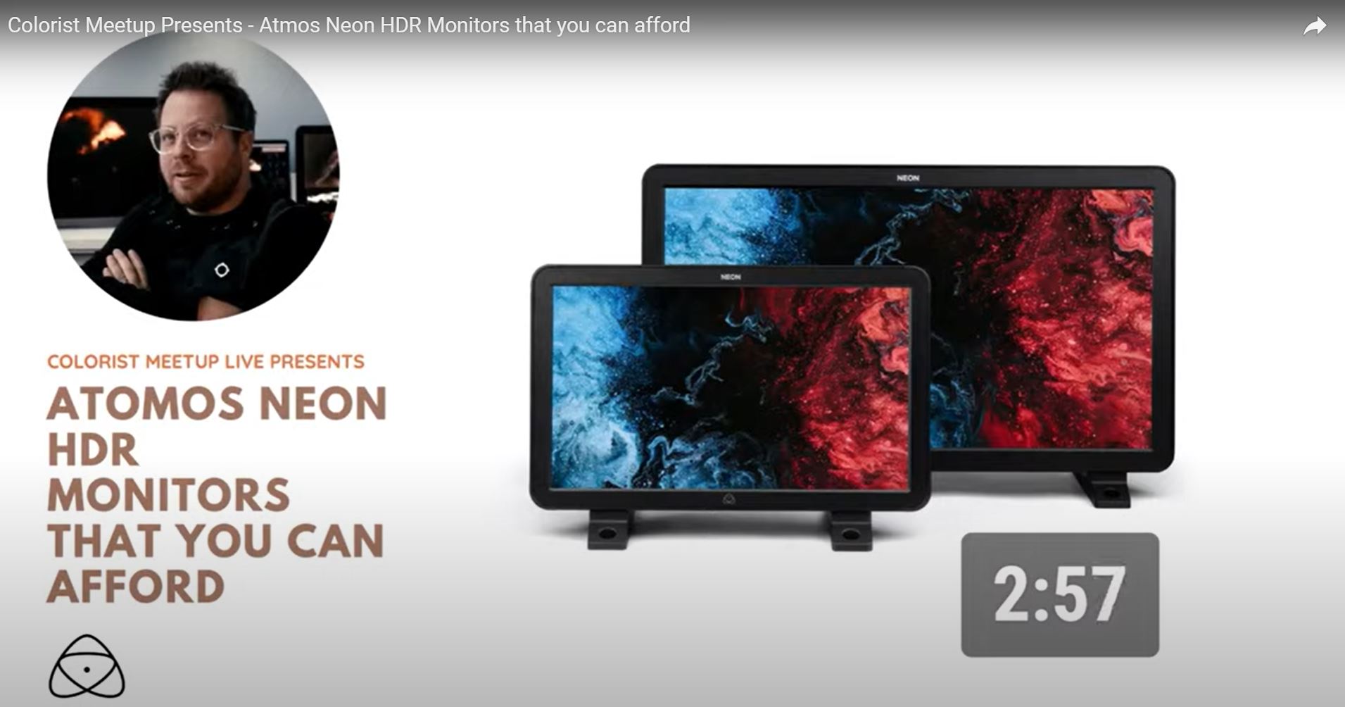 Atomos Neon Colorist Meetup and Setup for NLE Workflow
