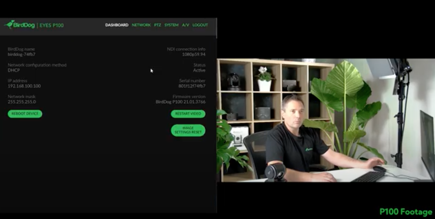 Birddog P100 PTZ Cam Tutorial – Advanced Color Tools