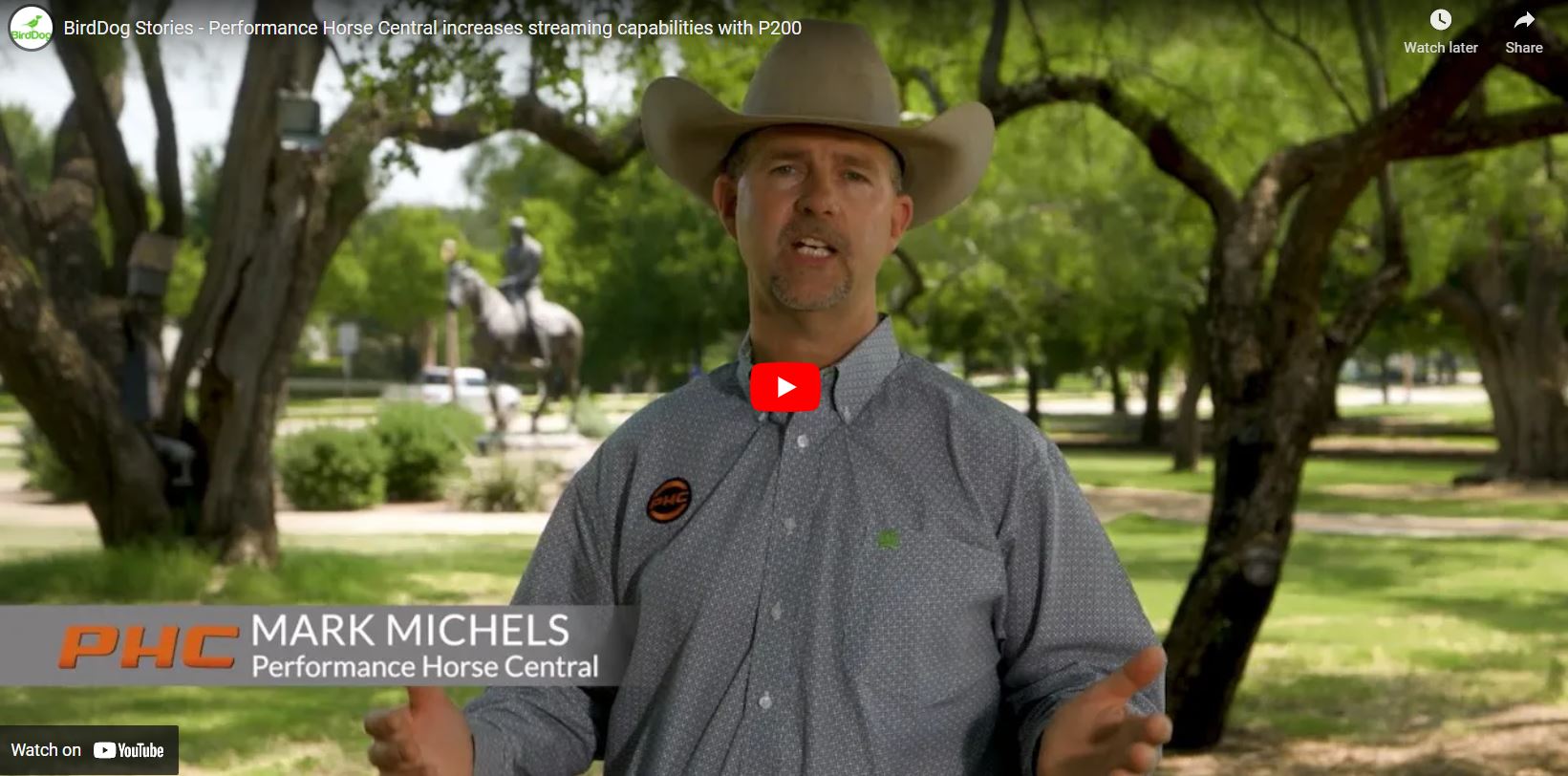 BirdDog Stories – Performance Horse Central increases streaming capabilities with P200