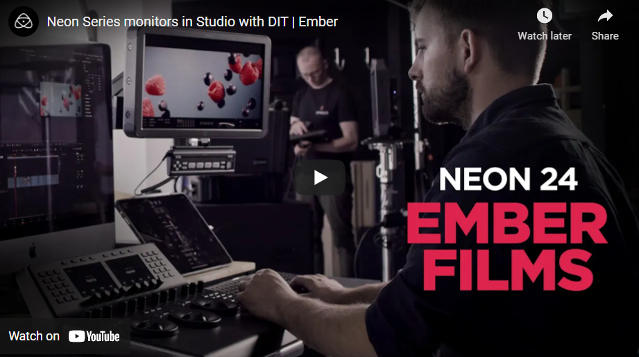 Neon Series Monitors in Studio with DIT | Ember