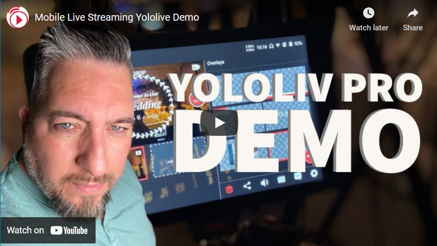 Mobile Live Streaming YoloLiv Demo