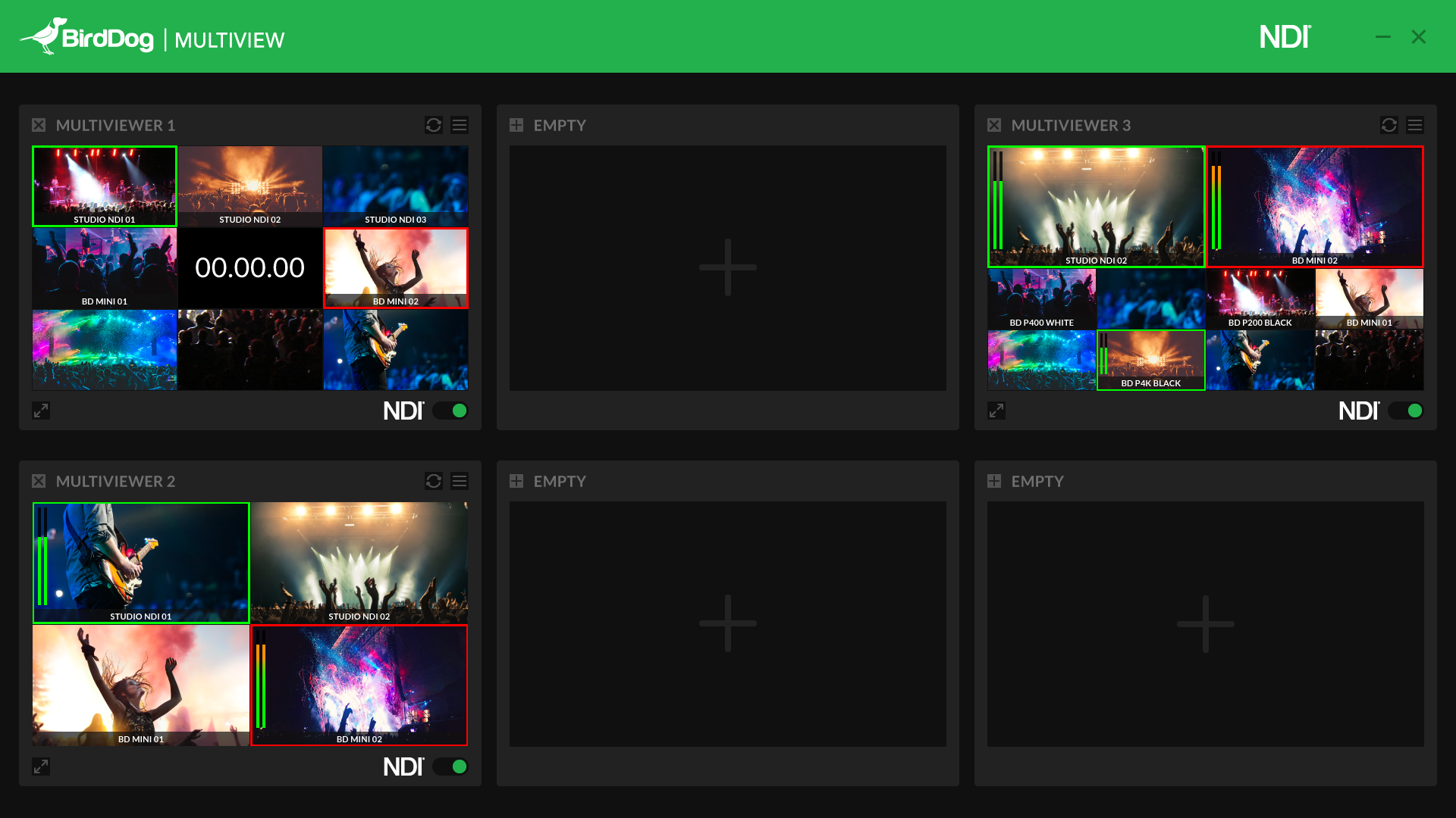 BirdDog Develops V2.0 of NDI Multiview Lite, NDI Multiview Pro