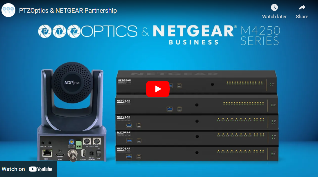 PTZOptics and NETGEAR