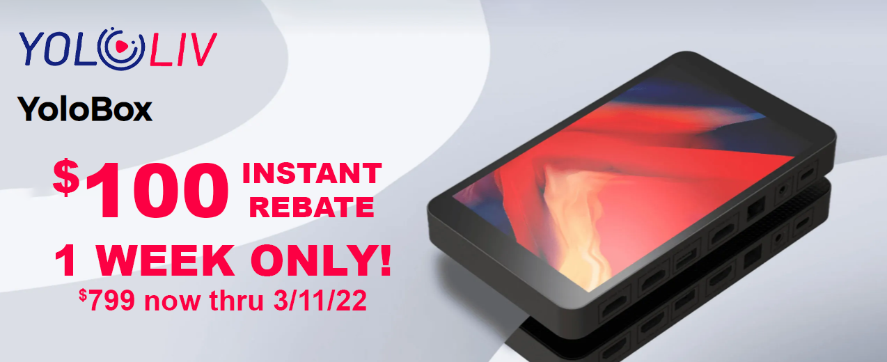 YoloLiv YoloBox Instant Rebate Promo
