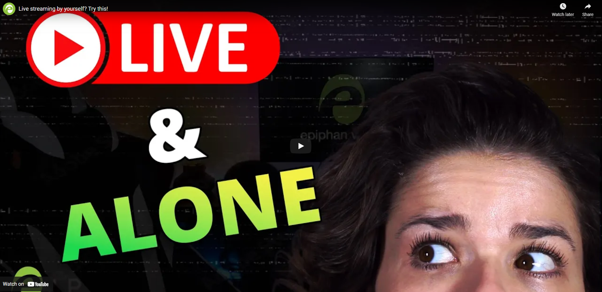 Live streaming by yourself? Try this!