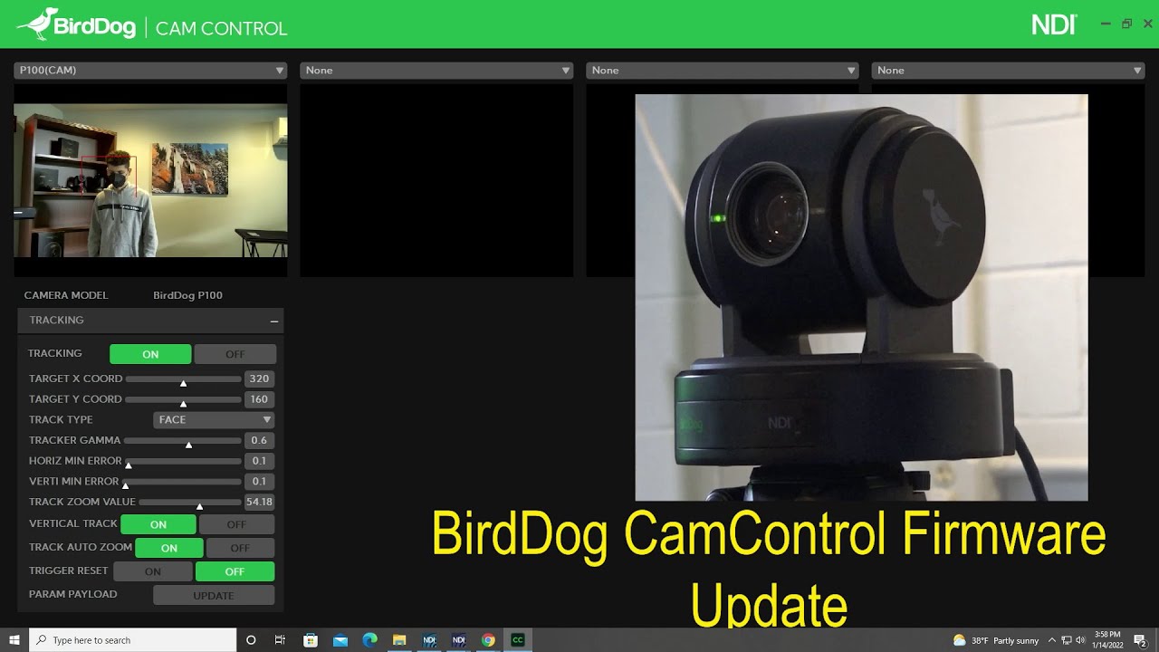 How to Update BirdDog PTZ Camera firmware for CamControl 3.0 Auto Tracking