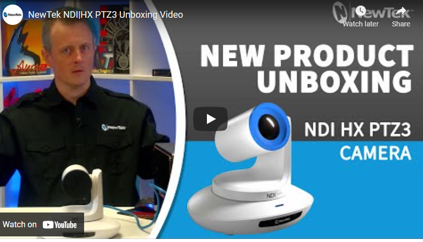 NewTek NDI|HX PTZ3 Unboxing Video￼