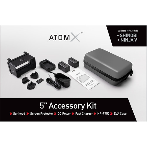 Atomos Ninja V + Accessories Bundle - ATOMNJAV01 - Atomos for DSLR