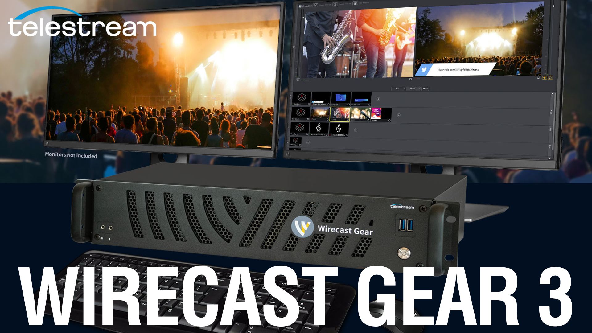 Telestream Wirecast Gear 3 Now In Stock at Broadfield