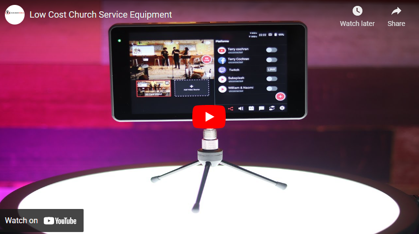 Low Cost Church Service Equipment