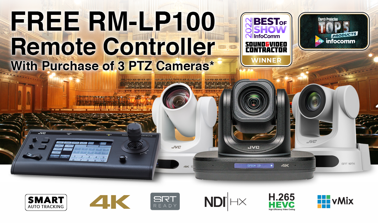 JVC Professional Video PTZ Camera And RMLP100U End User Offer