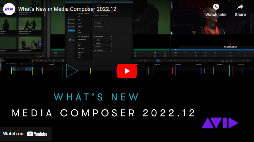What’s New in Media Composer 2022.12
