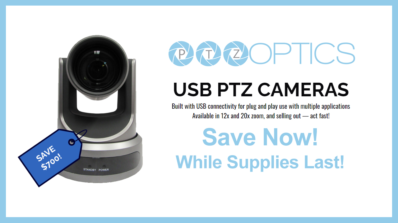 PTZOptics USB Camera Instant Rebates