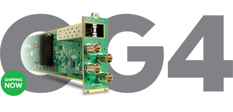 BirdDog OG4 – the worlds first NDI openGear card