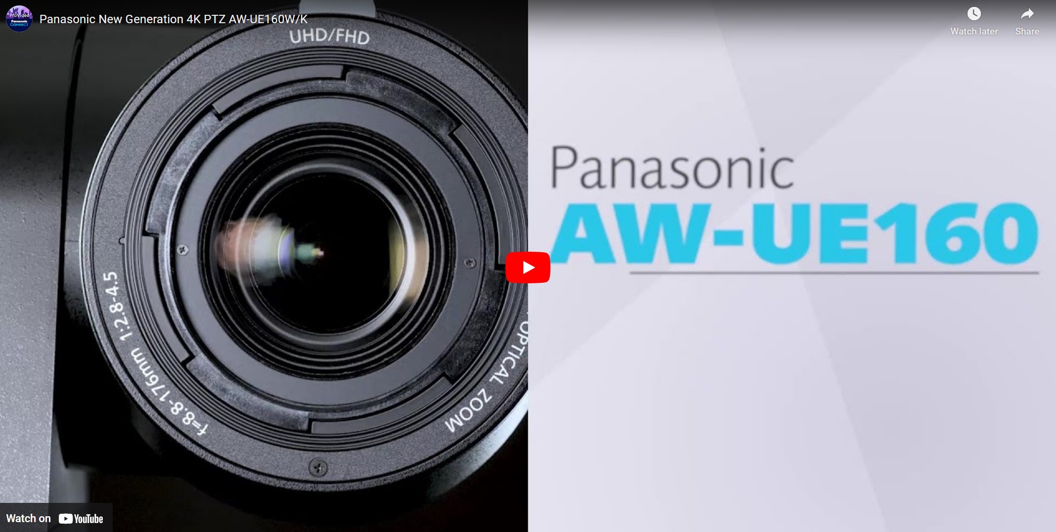 Panasonic New Generation 4K PTZ AW-UE160W/K