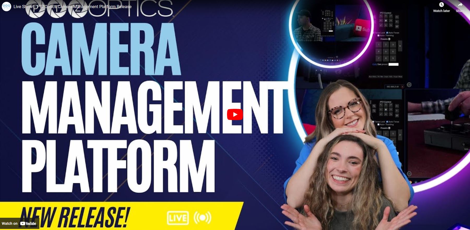 PTZOptics Camera Management Platform Release