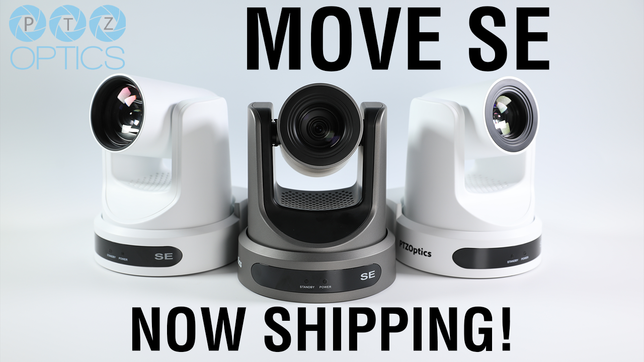 PTZOptics Studio Pro In Stock And Move SE Now Shipping