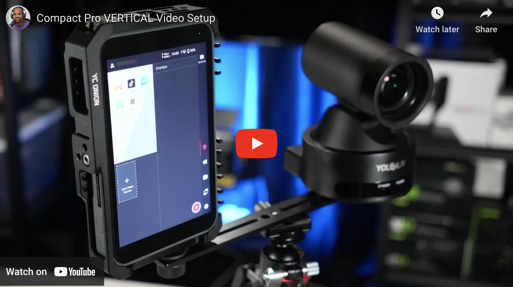 Compact Pro VERTICAL Video Setup