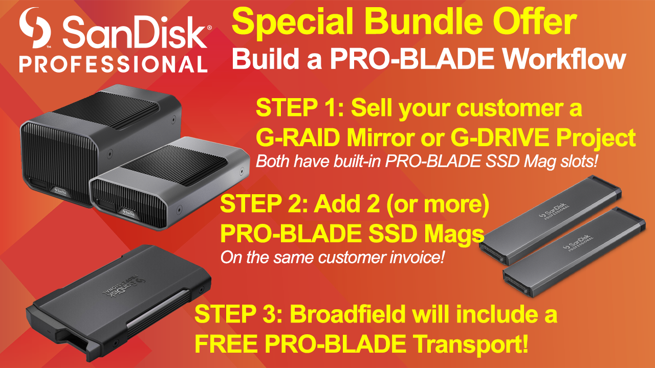SanDisk Professional Build A PRO-BLADE Workflow Bundle