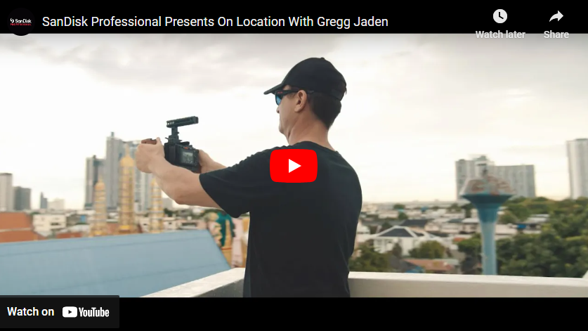 SanDisk Professional Presents On Location With Gregg Jaden