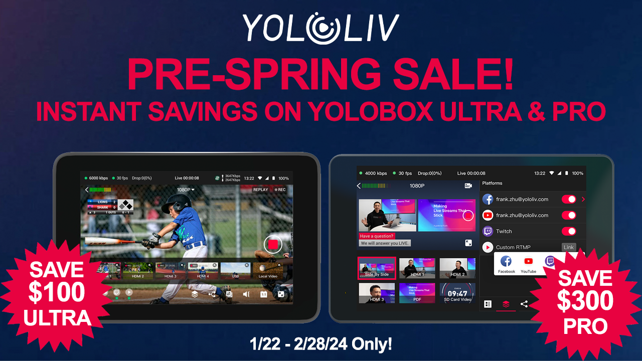 YoloLiv Pre-Spring Sale – Instant Savings on YoloBox Ultra & Pro