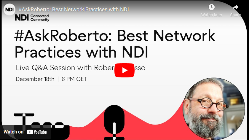 Best Network Practices with NDI
