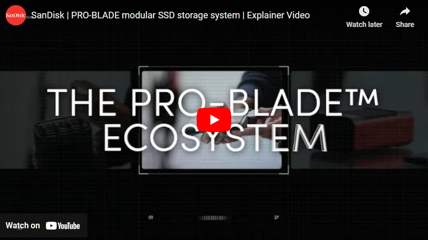 SanDisk | PRO-BLADE modular SSD storage system | Explainer Video ...