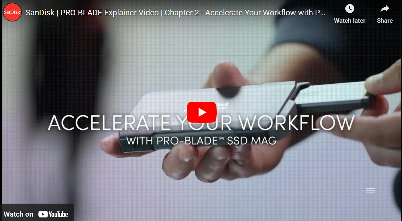 Accelerate Your Workflow with SanDisk Professional PRO-BLADE™ SSD Mag
