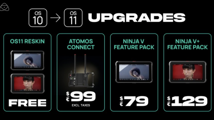 Atomos Ninja V/V+ users can update to AtomOS 11