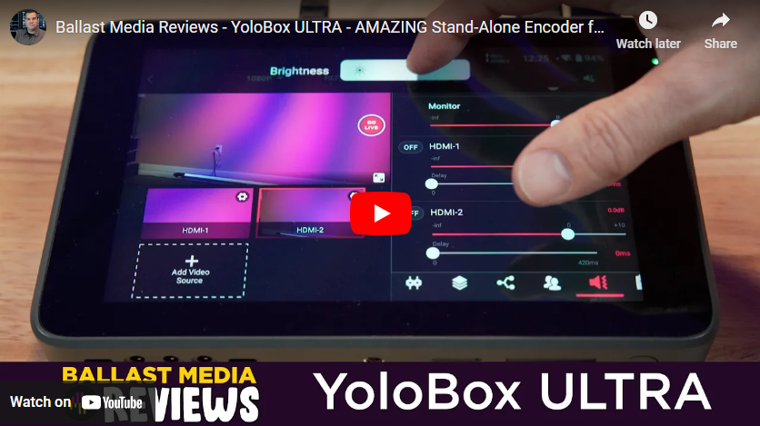 YoloBox ULTRA – AMAZING Stand-Alone Encoder for Live Streaming!!!