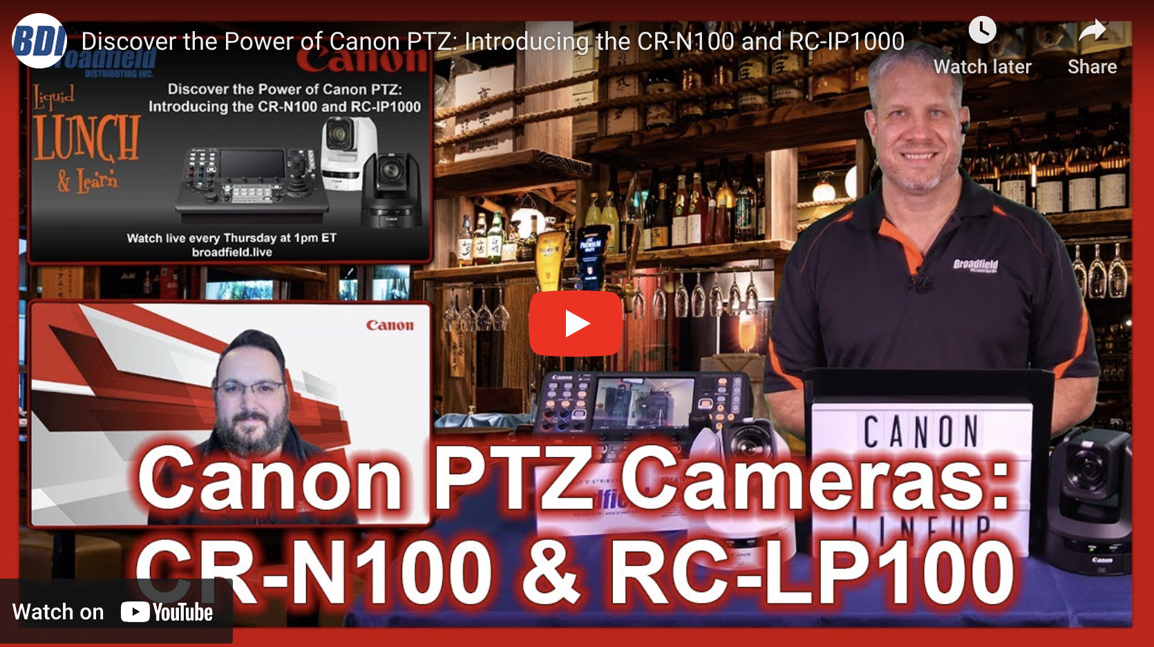Discover the Power of Canon PTZ: Introducing the CR-N100 and RC-IP1000
