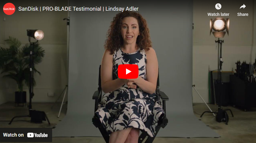 SanDisk | PRO-BLADE Testimonial | Lindsay Adler