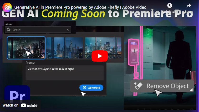 Generative AI in Premiere Pro powered by Adobe Firefly | Adobe Video