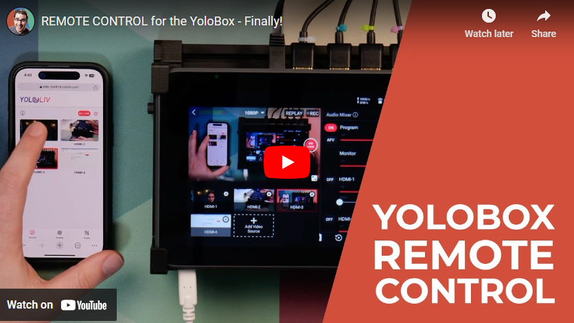 REMOTE CONTROL for the YoloBox – Finally!