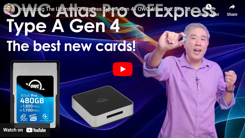 Introducing The Ultimate CFExpress Type A Gen 4 – OWC Atlas Pro: The ...