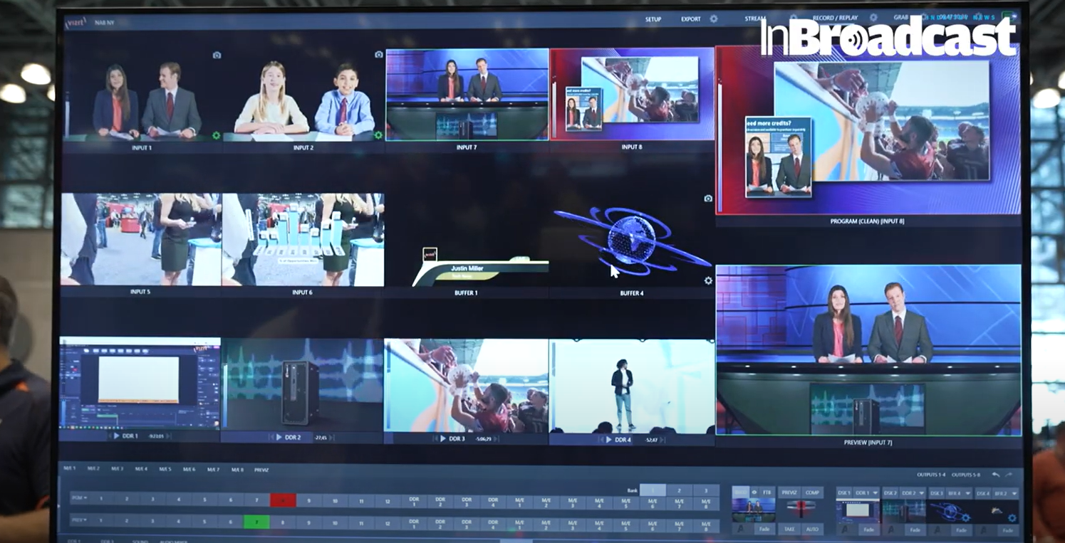 Justin Miller discusses Vizrt’s latest innovations at the Broadfield Pavilion at NAB New York
