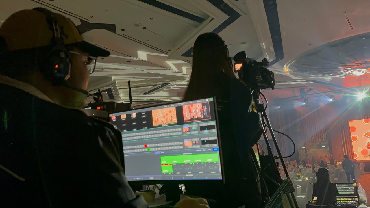 Singapore Poly Students Operating NDI Video Production System